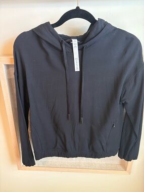 lululemon athletica Black Hooded Drawstring Pullover